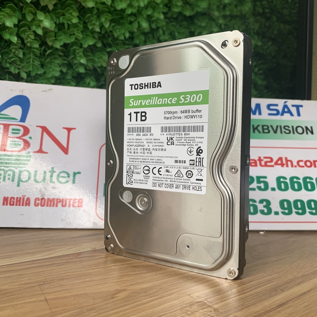 Ổ cứng chuyên dụng cho camera Tosiba 1tb Av bảo hành 36 tháng | BigBuy360 - bigbuy360.vn