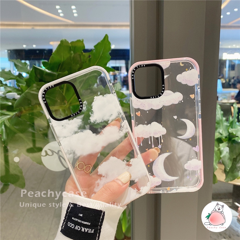 Ốp Điện Thoại TPU Mềm Trong Suốt Họa Tiết Đám Mây Nhiều Màu Sắc Cho IPhone 13 12 11 Pro Max X Xs Max XR 8 7 Plus