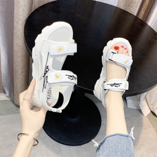 Dép Sandal Nữ Hoa Cúc Hai Quai uzzang hàn quôcs