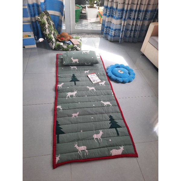 Com bo nệm văn phòng - nệm đơn 80*180cm + 1 áo gối