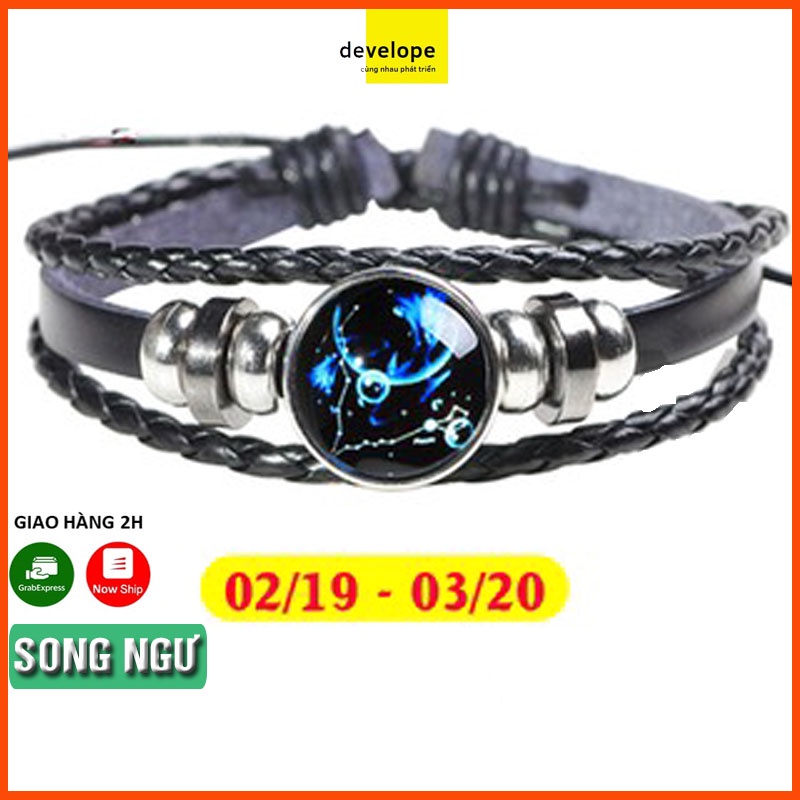 Vòng đeo tay nam nữ 12 cung hoàng đạo - Pisces  19/02 - 20/03