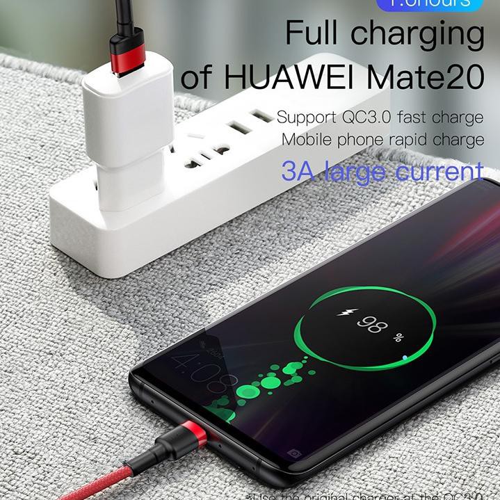 Baseus Dây Cáp Sạc USB Loại C 40W 5A 1M Cho Huawei P40 P30 P20 Pro Galaxy S20