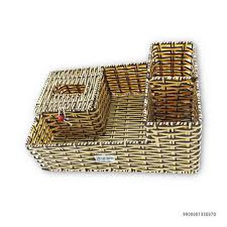 Rổ nhựa giả mây đa năng 30x20x10cm