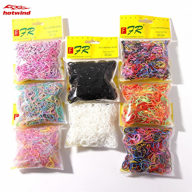 1000 Dây Thun Buộc Tóc Đủ Màu