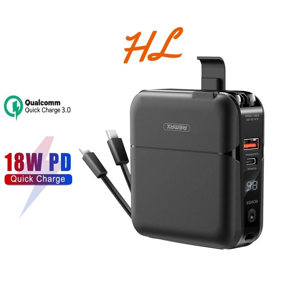 Pin Sạc Dự Phòng REMAX RPP-20 Dung Lượng 15000mAh - Hỗ trợ sạc nhanh PD 3.0 và QC 3.0 - Hưng Long PC