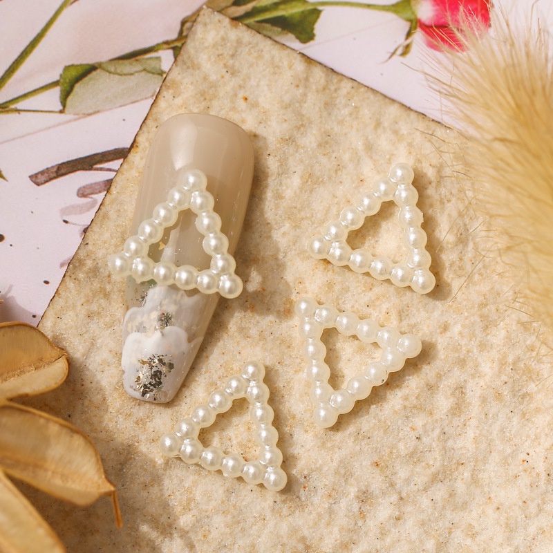 10 Phụ kiện đính móng tay ANNIES ngọc trai trắng sáng ba chiều