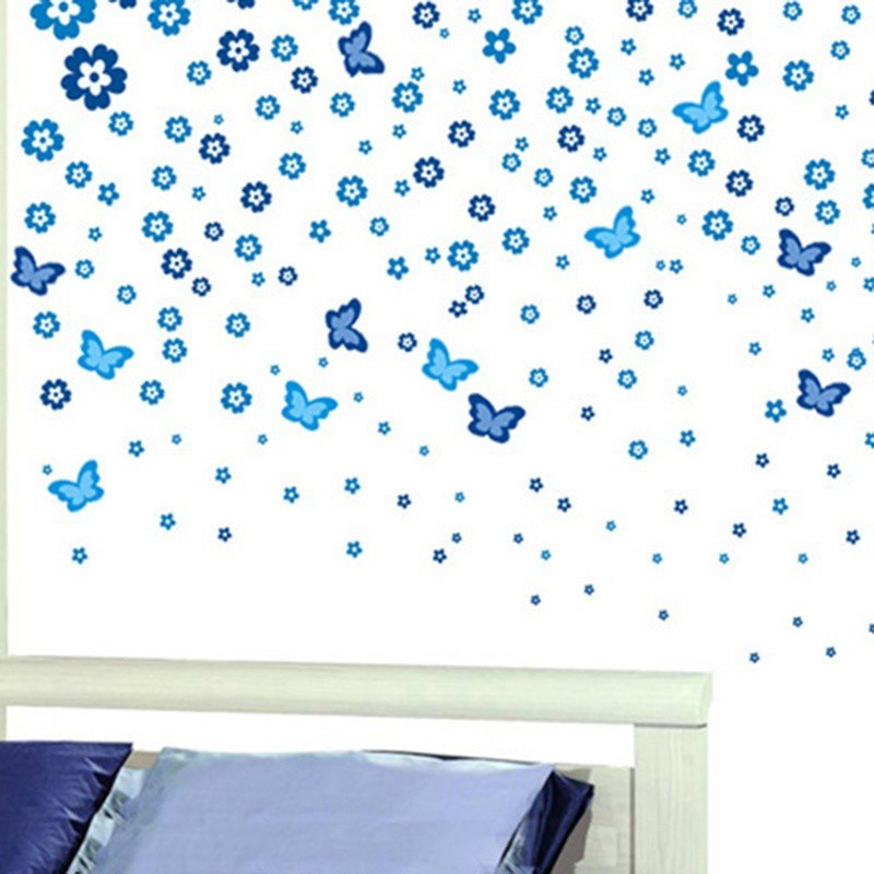 Sticker dán tường nghệ thuật hình bông hoa dùng trang trí phòng khách