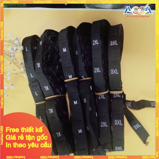 [SẴN] 1000 CÁI MÁC SIZE DỆT _ XƯỞNG IN NHÃN MÁC ACCA _ ĐỦ SIZE TỪ S-2XL, MỀM MỊN, SẮC NÉT,KHÔNG GÂY NGỨA