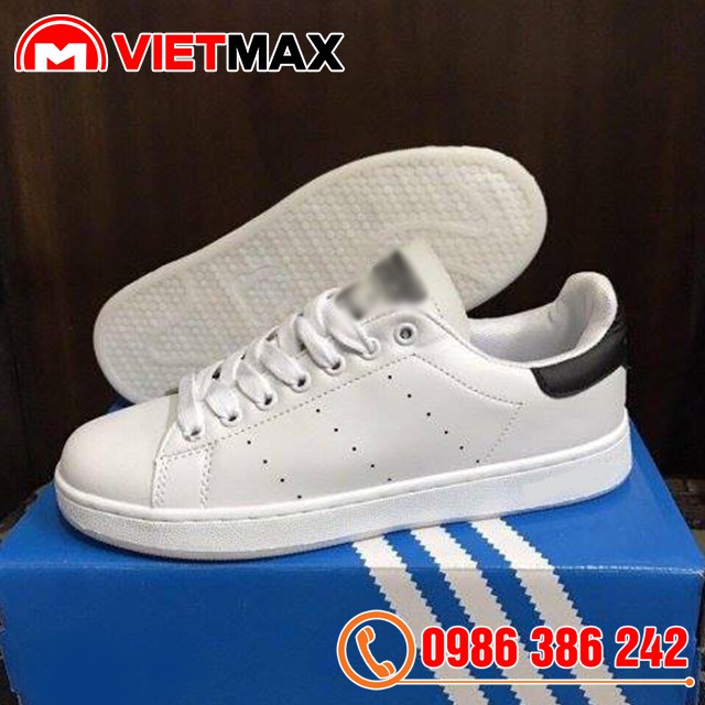 Giày Thể Thao Stan Smith Trắng Gót Đen Hàng Đẹp