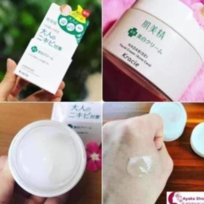 hauphuchhhhh Kem Dưỡng Ngăn Ngừa Mụn và Dưỡng Trắng Kracie Hadabisei Acne -Mỹ Phẩm Nhật Nôi Đia AyakaShop. Ma20s