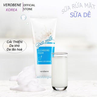 Sữa Rửa Mặt Sữa Dê (Hàn Quốc)_Verobene Goat Milk Cleasing Foam 150ml