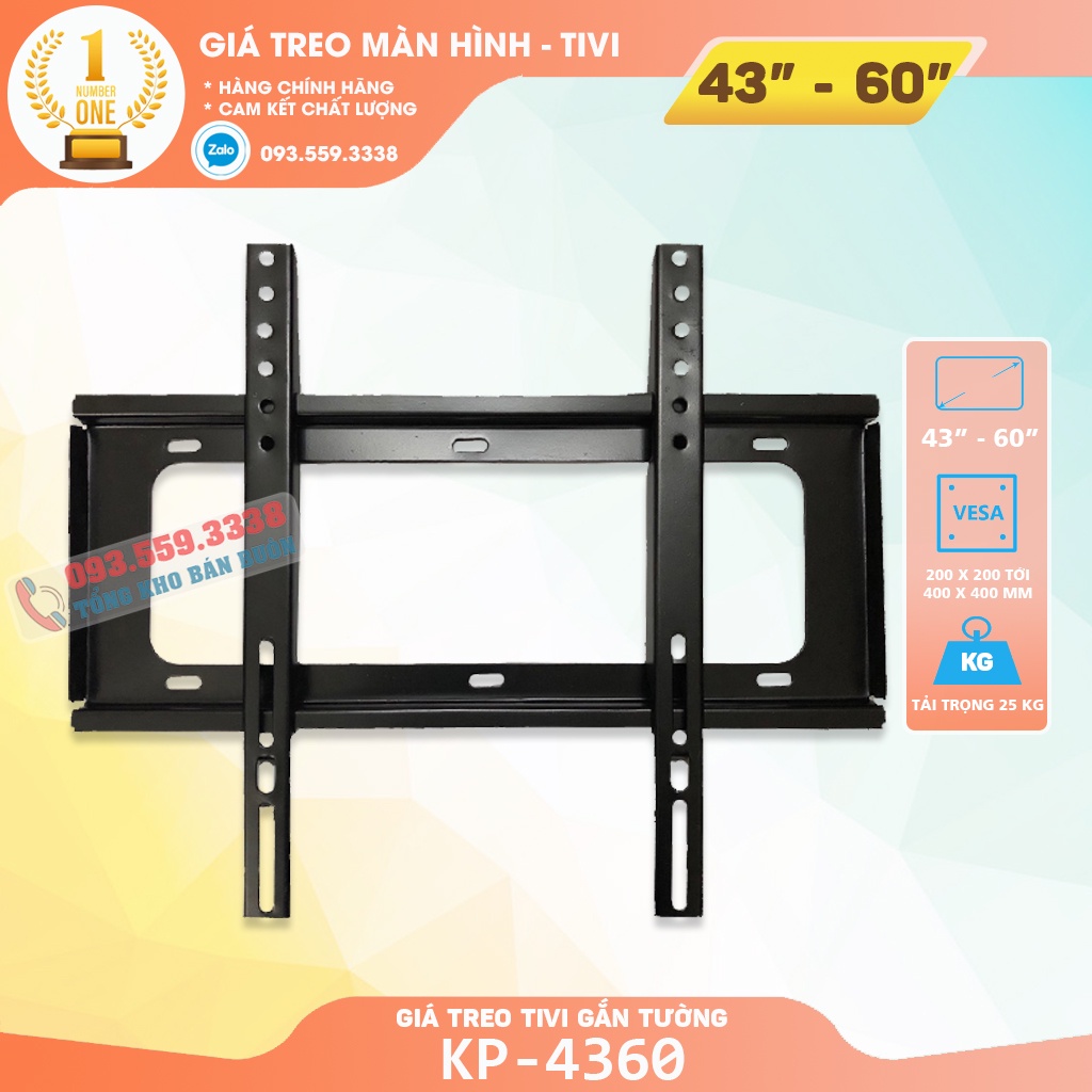 Giá Treo Tivi Phẳng Sát Tường M55 43 - 50 - 55 - 60 Inch Khung Treo Tivi Siêu Mỏng