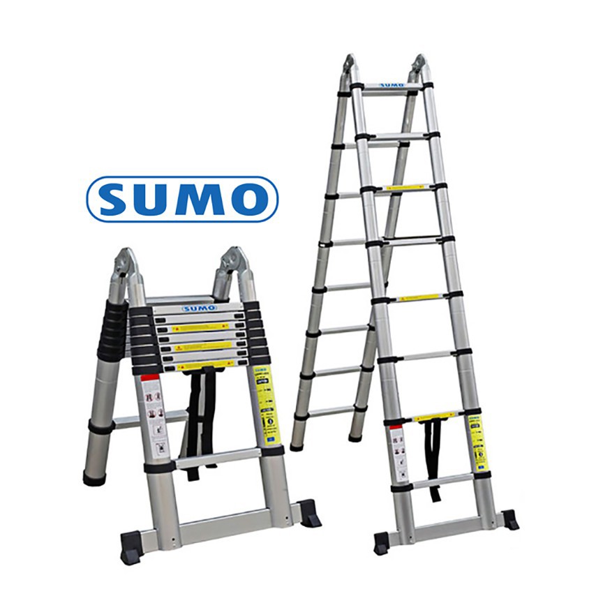 Thang nhôm chữ A rút gọn SUMO ADT808B