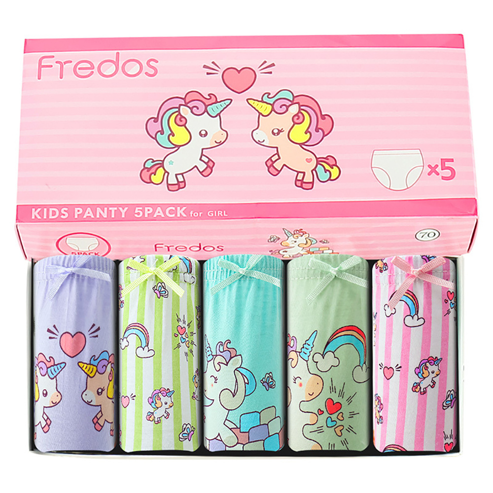 Bộ 5 Quần Lót Cotton Mềm Mại Cho Bé Gái