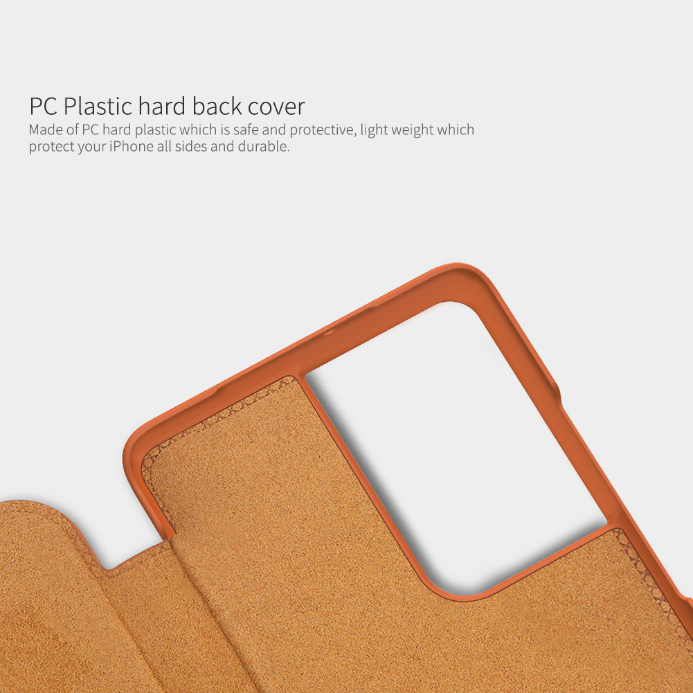 Bao Da Điện Thoại Nillkin Qin Có Khe Đựng Thẻ Bảo Vệ 360 Độ Cho Samsung Galaxy S21 / S21 Ultra / S21 Plus 5G