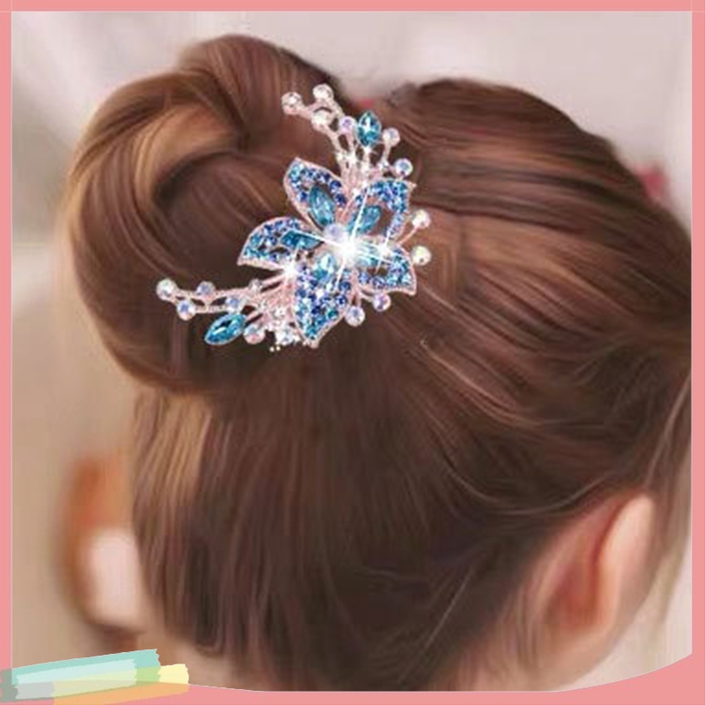 Lược Cài Tóc Đính Đá Lấp Lánh Thời Trang Cho Nữ