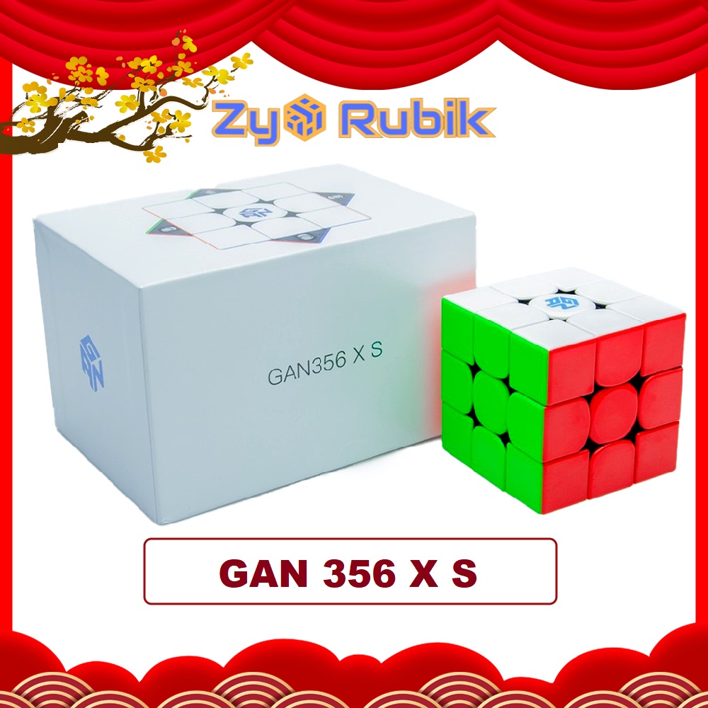 ○Rubik 3x3 Gan 356 XS Stickerless / Đen (Có Nam Châm) - Zyo