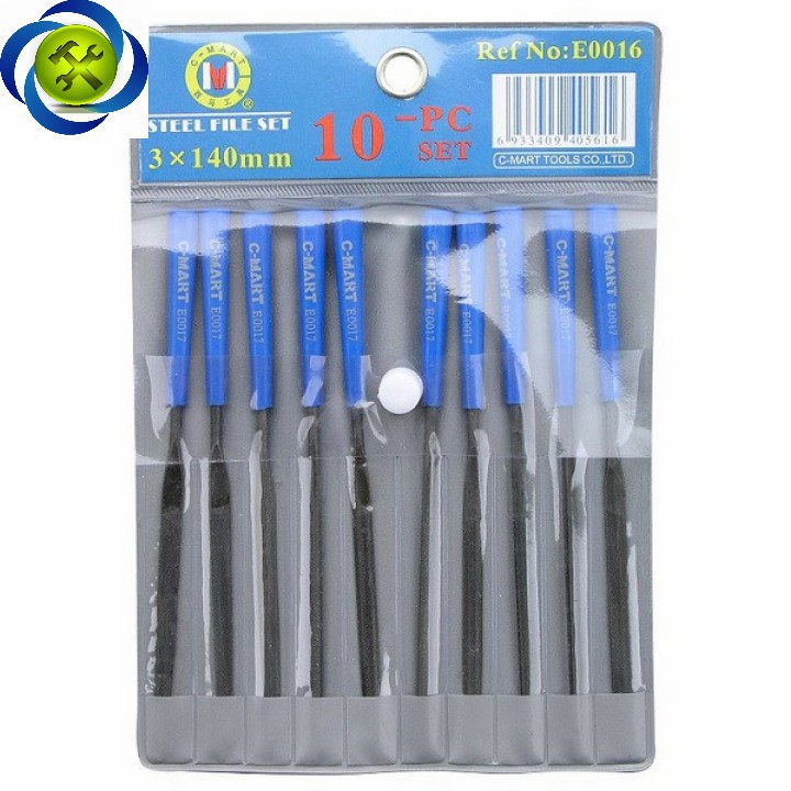 Dũa bộ 10 cây  CMART E0016 (180mm)