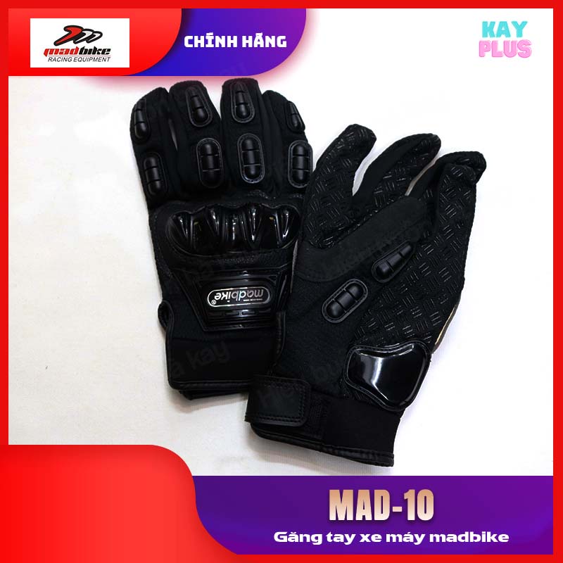 Găng tay xe máy Madbike Mad-10 (Đen)