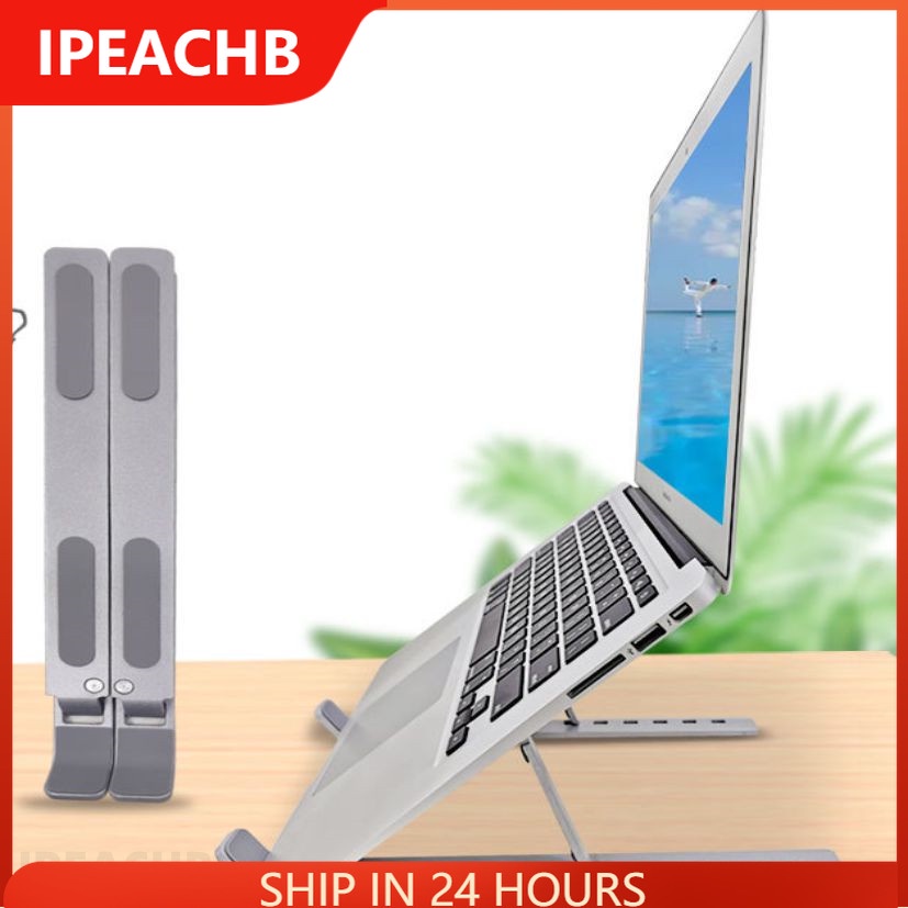 Giá đỡ Laptop , Giá kê MacBook,chất liệu bằng nhôm,có thể điều chỉnh độ cao,chống mỏi cổ, dễ gấp gọn,đế tản nhiệt laptop