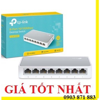 TP Link Switch 8 port - TP-Link TL-SF1008D - Bộ Chia Tín Hiệu Để Bàn 8 cổng 10/100Mbps - Hàng Chính Hãng