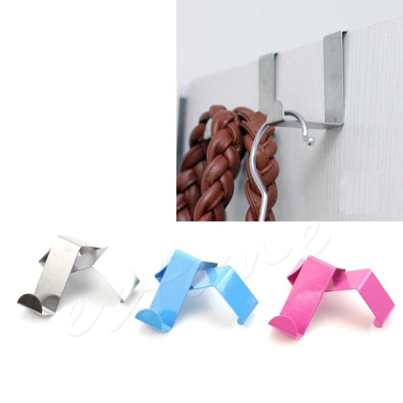2 Móc Treo Cửa Tự Dính Bằng Thép Không Gỉ