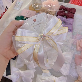 🎀 KẸP TÓC NƠ CÔNG CHÚA / CÔ DÂU - [ Nhà Nấm handmade ]