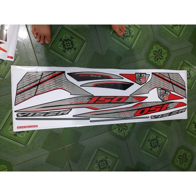 Tem rời dán xe exciter 150 đặt in