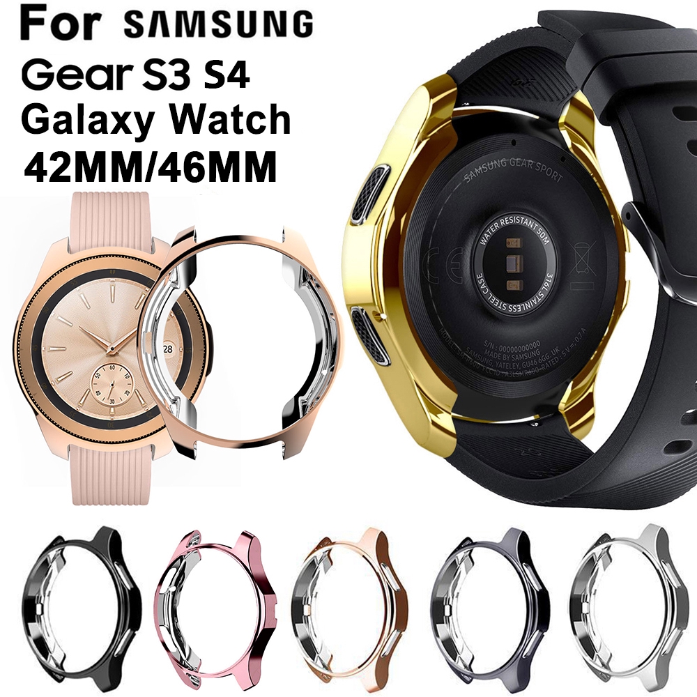 Ốp mạ điện chống sốc cao cấp cho đồng hồ Samsung Gear S3 S4 Galaxy Watch 46mm 42mm