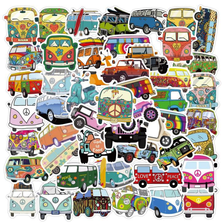 Sticker PHƯƠNG TIỆN GIAO THÔNG nhựa PVC không thấm nước, dán nón bảo hiểm, laptop, điện thoại, Vali, xe, Cực COOL #169