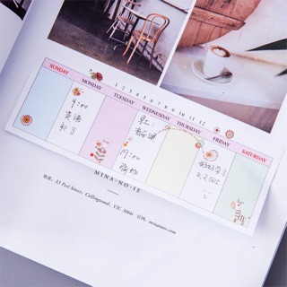 Weekly Planner notepad cho sổ kế hoạch tuần