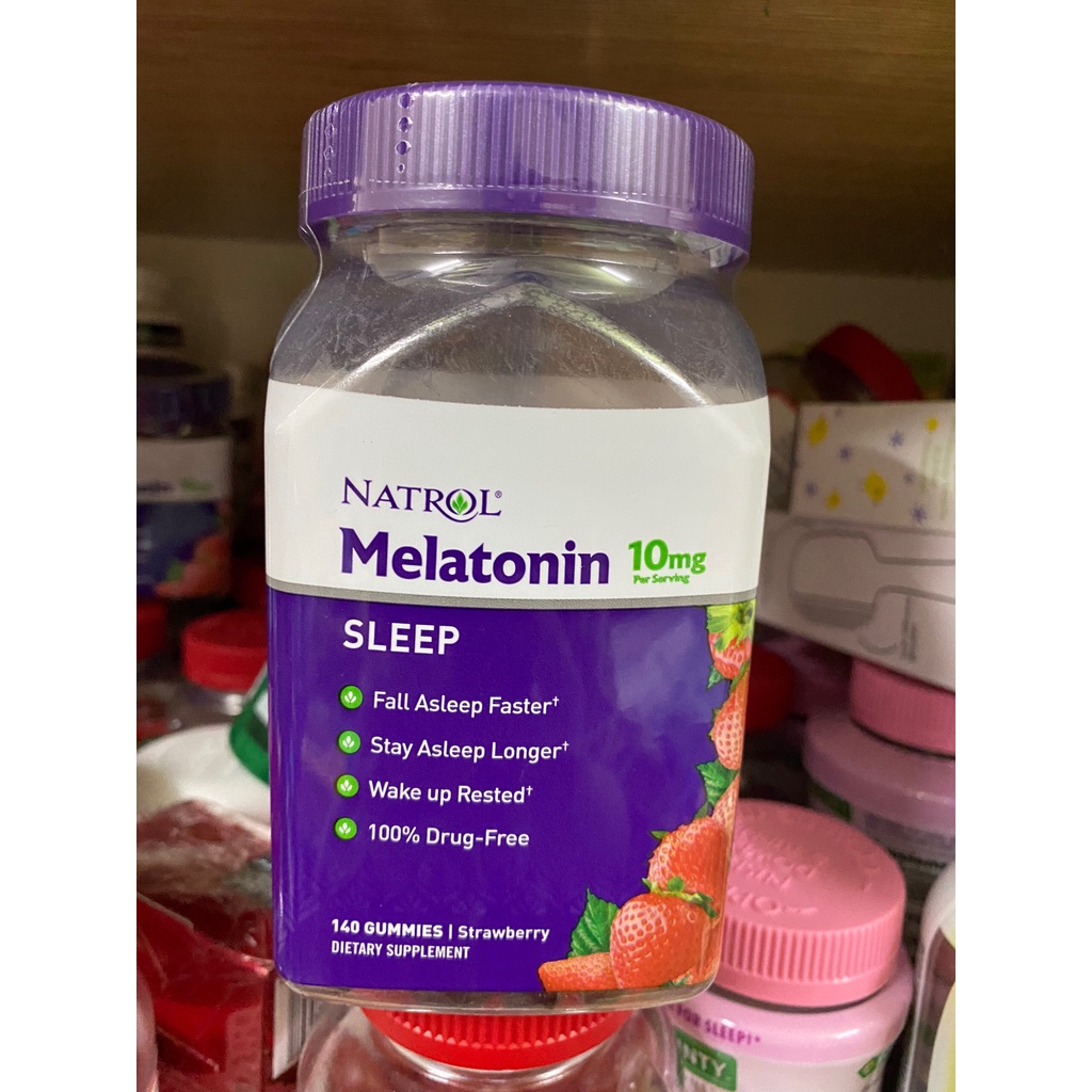 MẪU MỚI DATE 2022] Kẹo dẻo hỗ trợ giấc ngủ Natrol Melatonin 10MG 90 viên