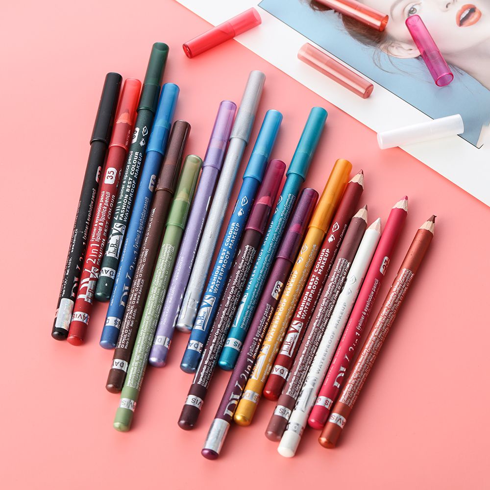 [Hàng mới về] Chì kẻ viền môi ánh ngọc trai lâu trôi chống thấm nước với nhiều màu xinh xắn hợp thời trang