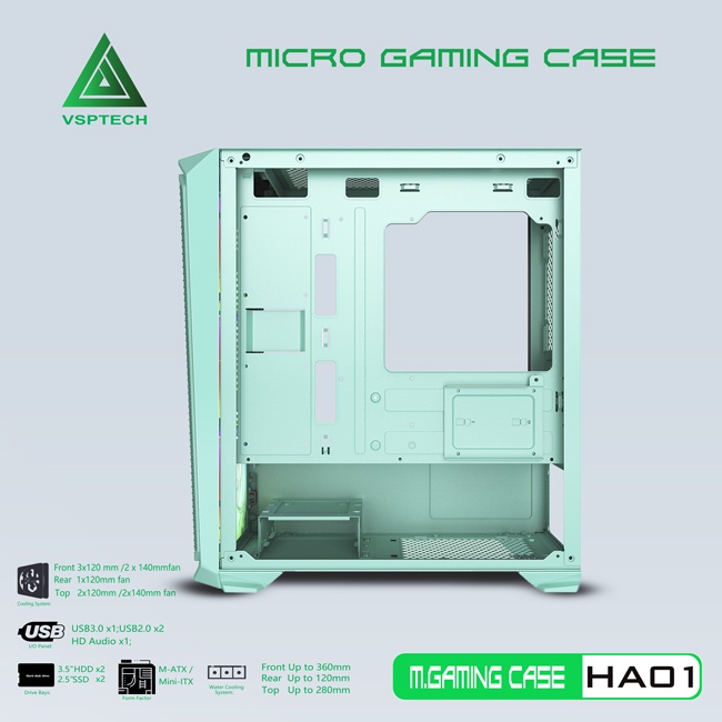 Vỏ Case VSP HA01 GREEN