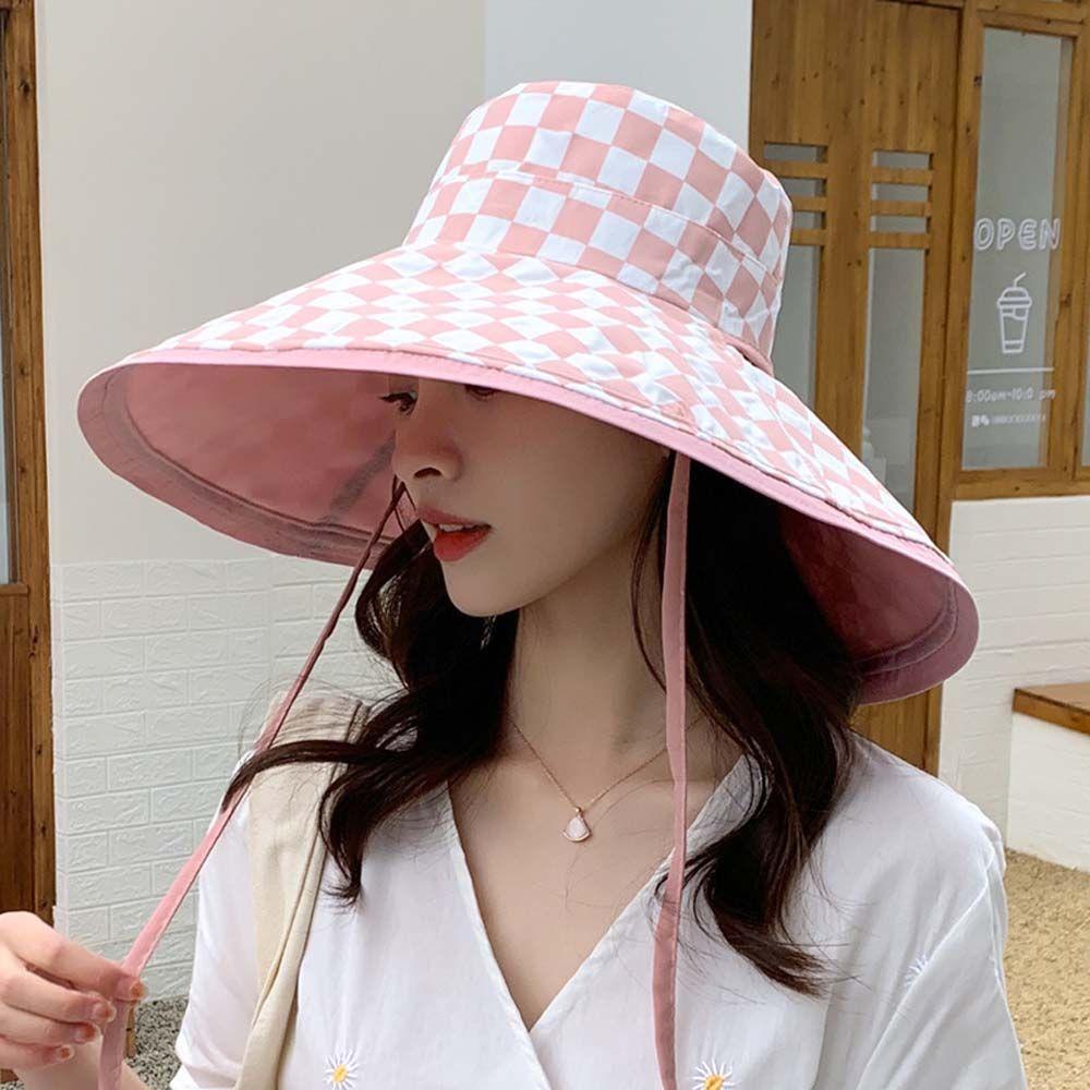 Mũ Lưỡi Trai Cotton Chống Nắng Tia UV Họa Tiết Sọc Ca Rô TAYLOR1 Dễ Phối Đồ Thời Trang Đi Biển Cho Nữ