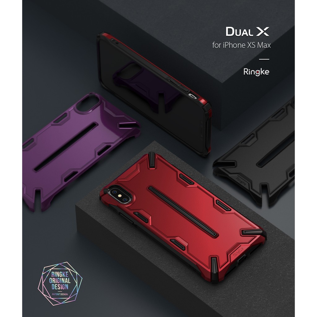 Ringke Dual-X, iPhone XS Max XR [Dual-X] [Dual-X Design] Ringke Case Nắp điện thoại chống sốc chống va đập hạng nặng