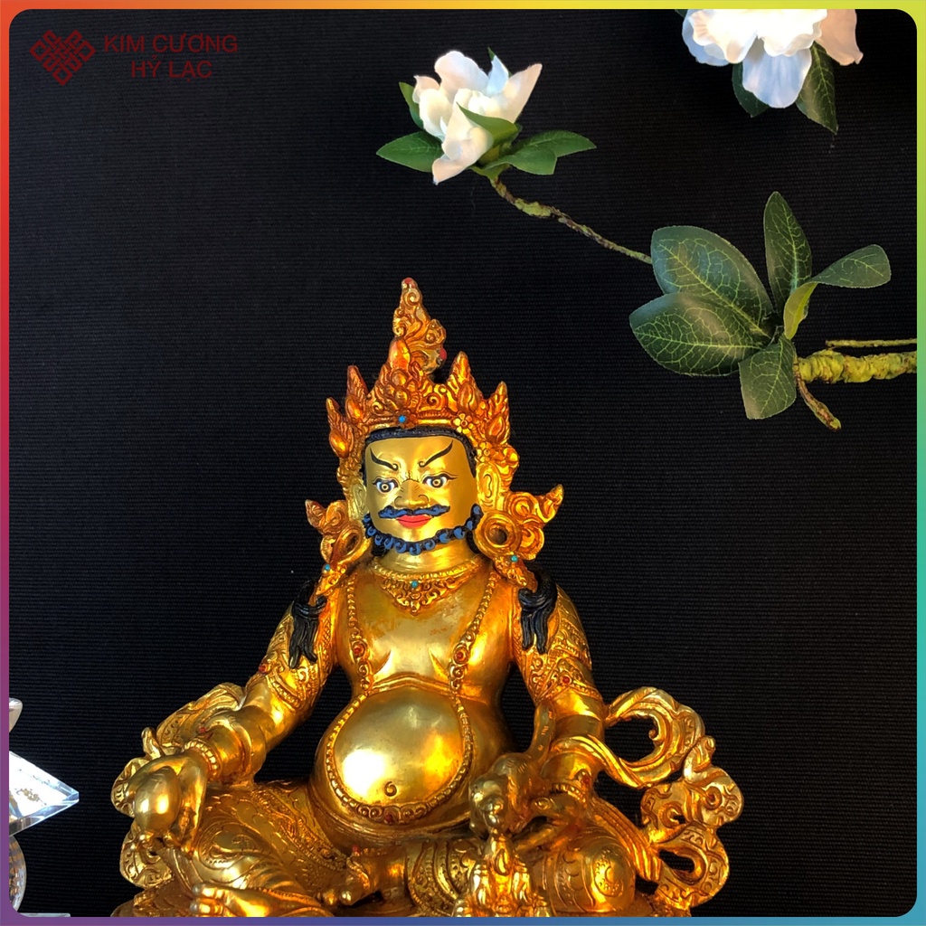 Tượng Hoàng Thần Tài Dzambala Mật Tông  - Thủ Công Nepal