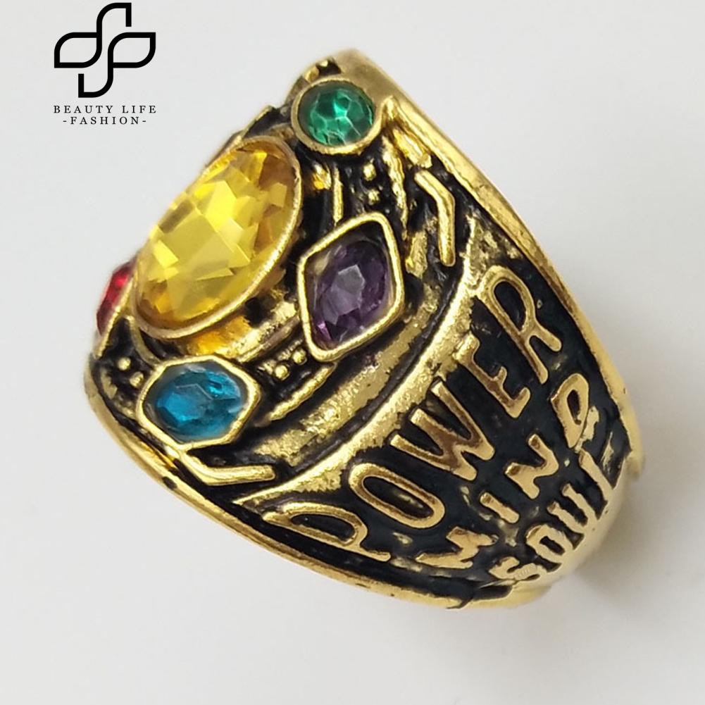 Nhẫn đính đá kiểu Thanos cá tính cho nam