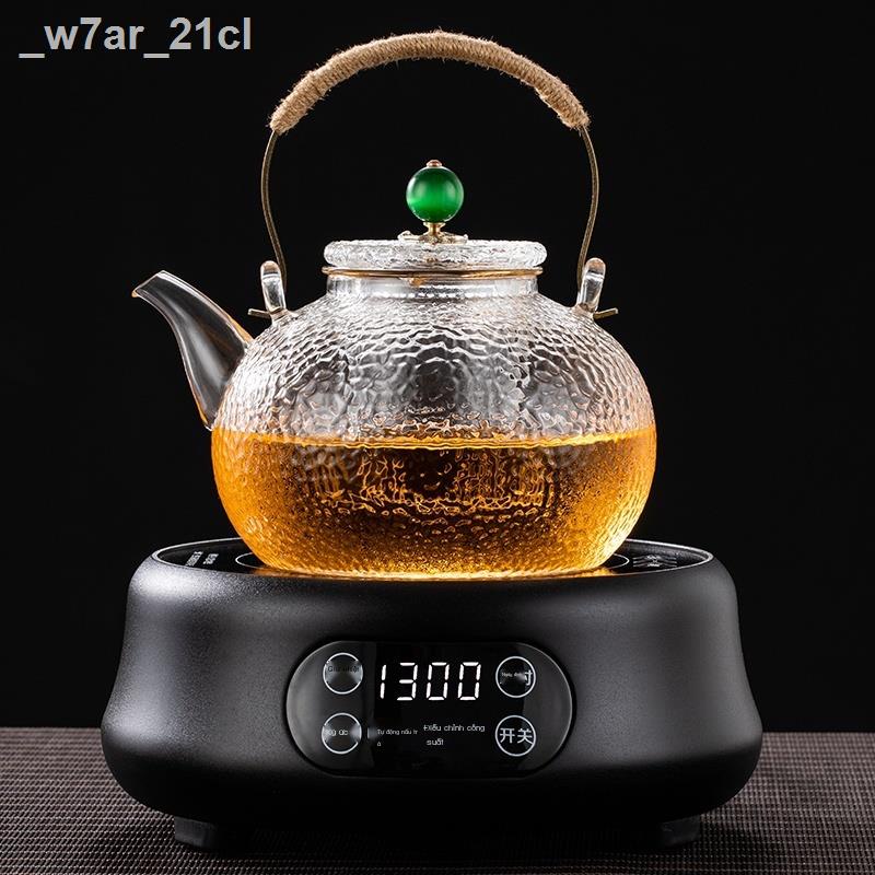 _w7ar_21clChậu thủy tinh hình búa chịu nhiệt độ cao ấm trà nước sôi sức khỏe trắng pha điện bếp gốm nấu