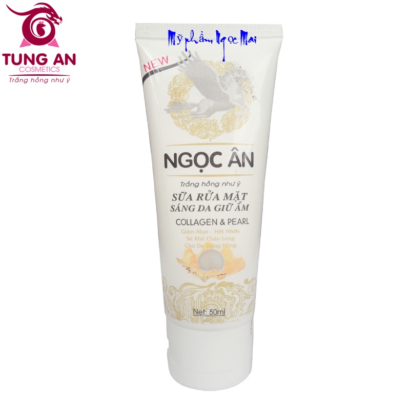 Sữa rửa mặt sáng da, Giữ ẩm NGỌC ÂN - 50ml