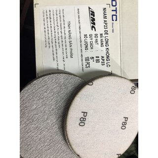 GIẤY NHÁM TRÒN 5'' Nhật- 125X 1 HỘP/50 tờ )