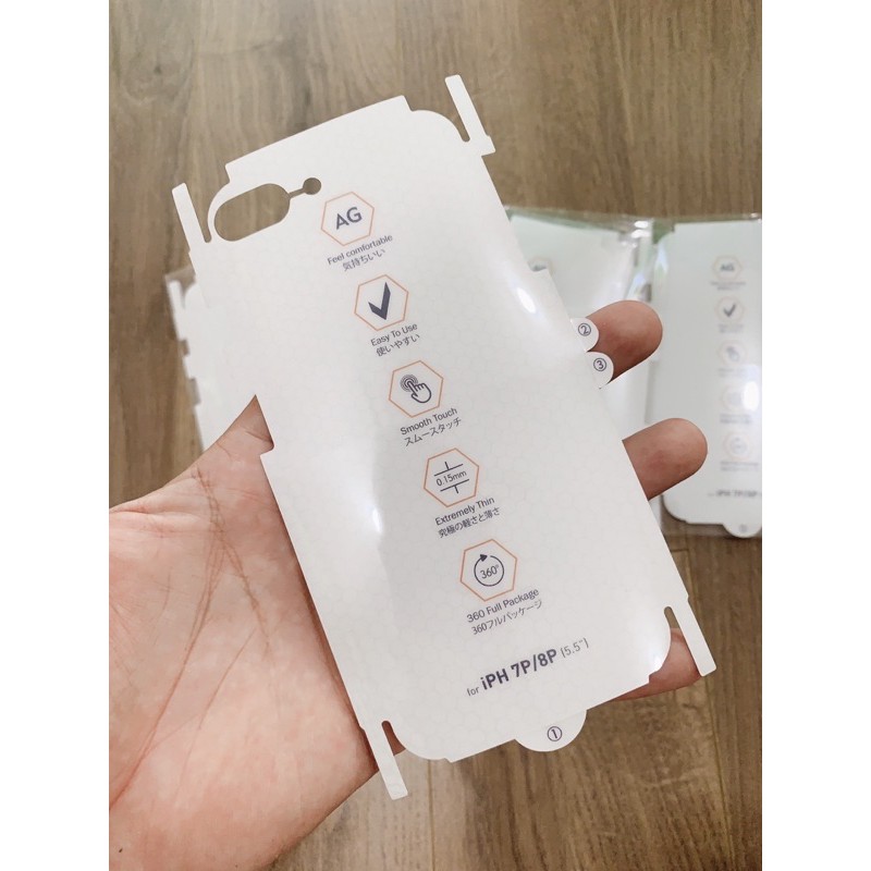 Dán Dẻo iPhone 7Plus / iPhone 8Plus Trước Sau Nhám Bóng [Chill's Shop]