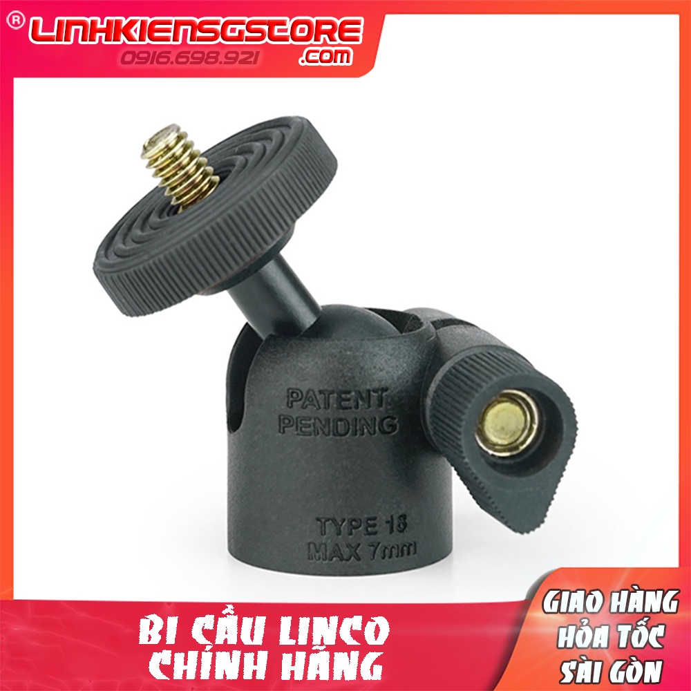 Bi cầu kết nối q29 ren 1/4 loại xịn LINCO trục xoay 360 độ kim loại chắc chắn
