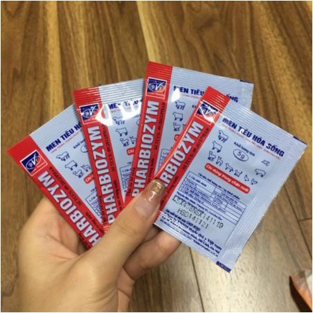 men tiêu hóa sống cho chó mèo Pharbiozym - 1gói lẻ, giúp phòng ngừa viêm ruột, tiêu chảy, phù đầu