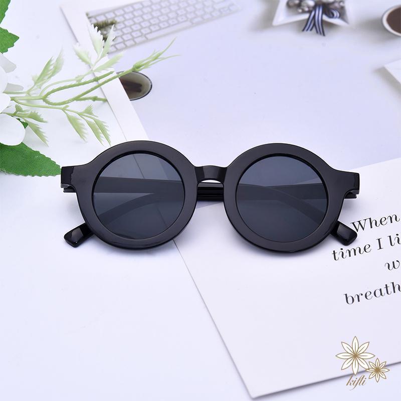 Kính Mát Gọng Tròn Chống Tia UV Dễ Thương Dành Cho Bé