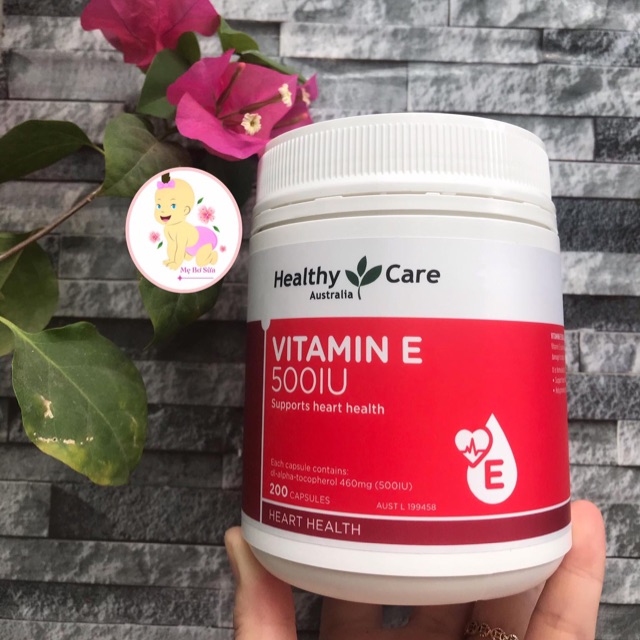 Vitamin E 500IU Healthy Care Úc