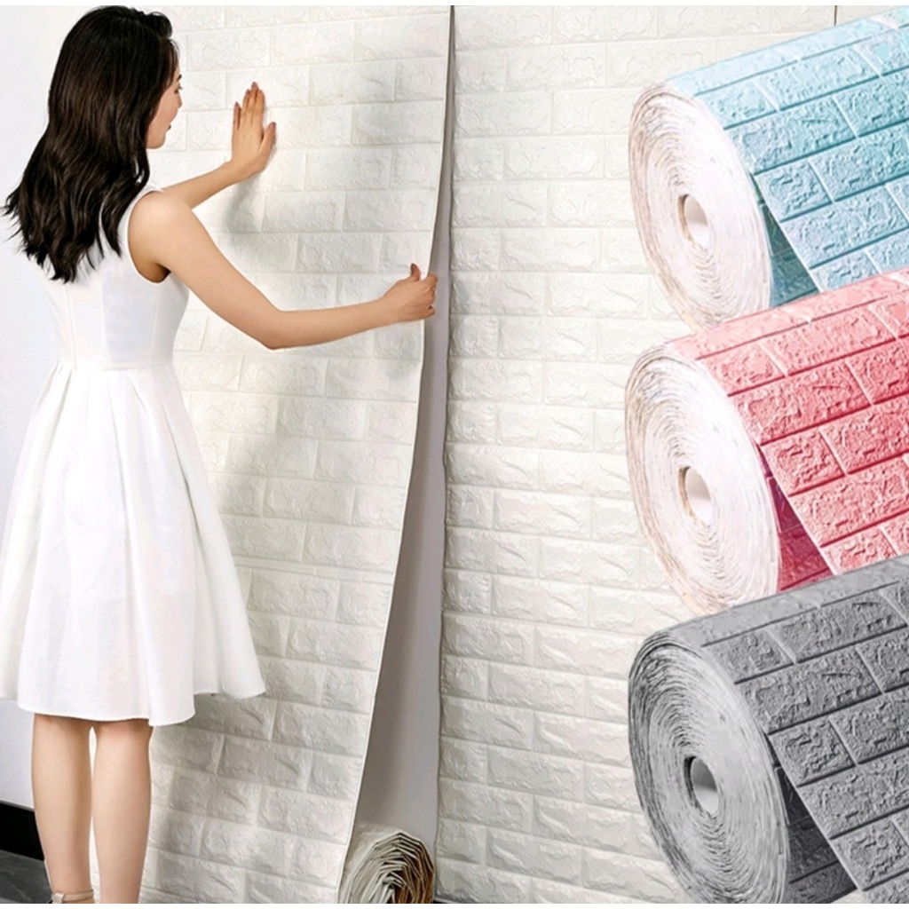 Xốp Dán Tường 3D Giả Gạch Chống Ẩm Cách Nhiệt 70x77cm Dày 3,5mm | BigBuy360 - bigbuy360.vn
