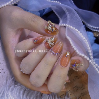 phụ kiện trang trí móng bướm  đá charm xinh