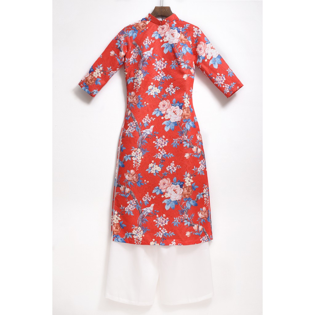 Set Áo Dài Gấm Tay Lỡ Cao Cấp Thời Trang VIGO | BigBuy360 - bigbuy360.vn