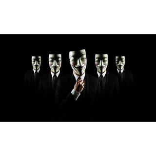 Hình dán ANONYMOUS tròn 14cm